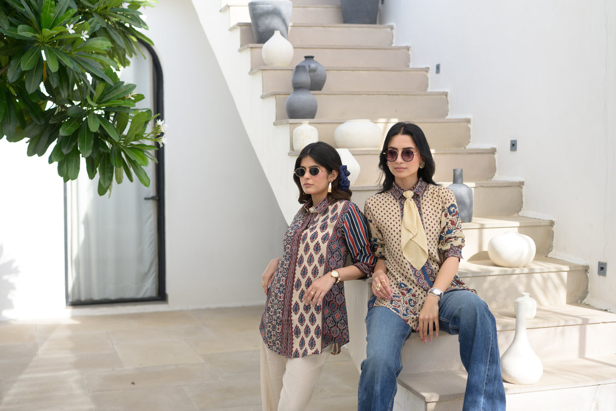 Kalamkari Patchwork Kurta  Shirt
