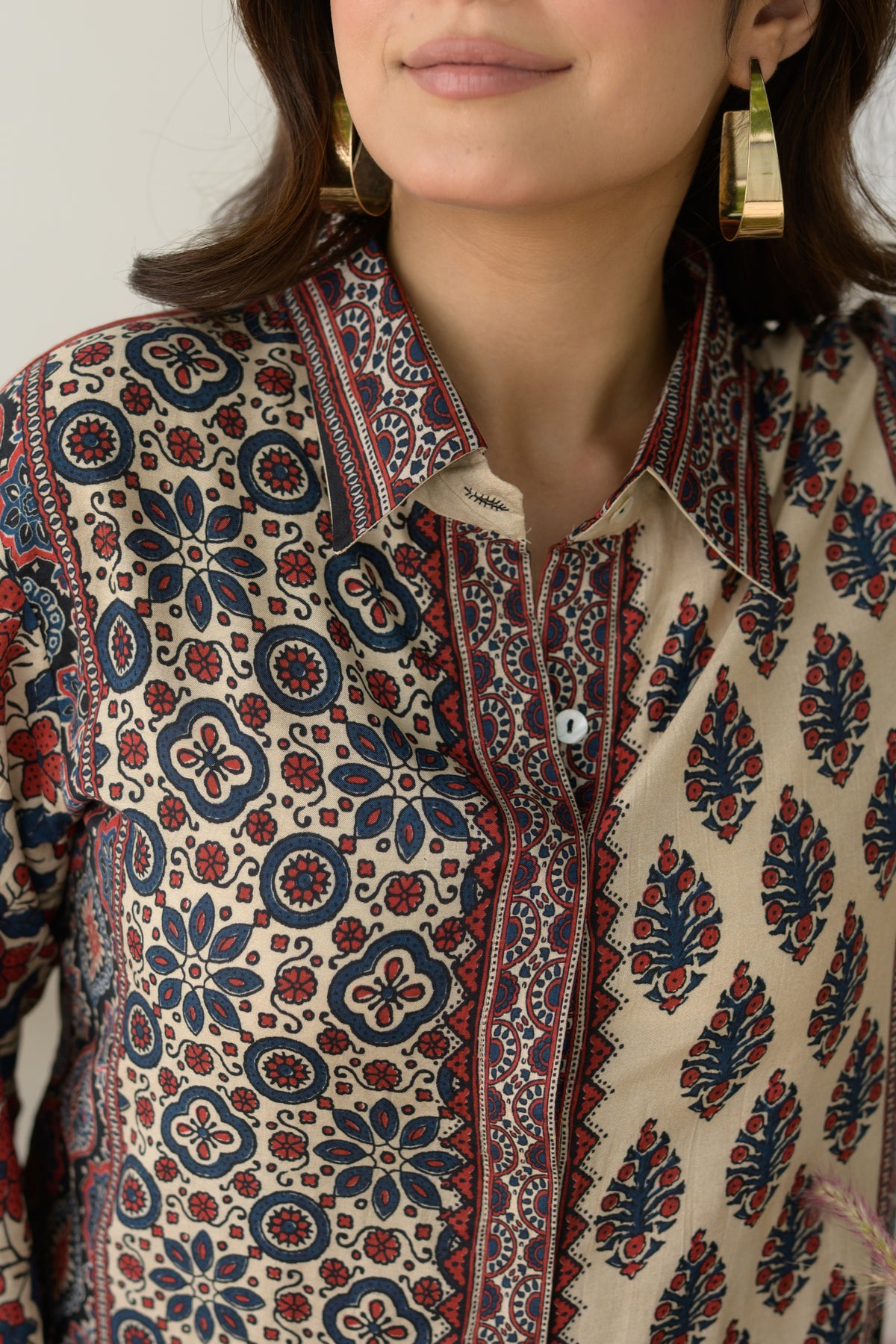 Kalamkari Patchwork Kurta  Shirt