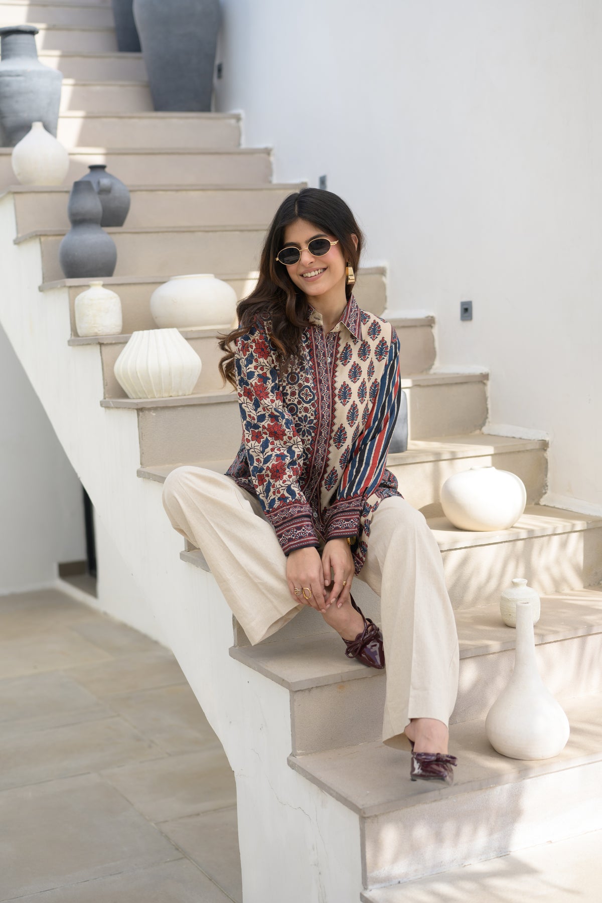 Kalamkari Patchwork Kurta  Shirt