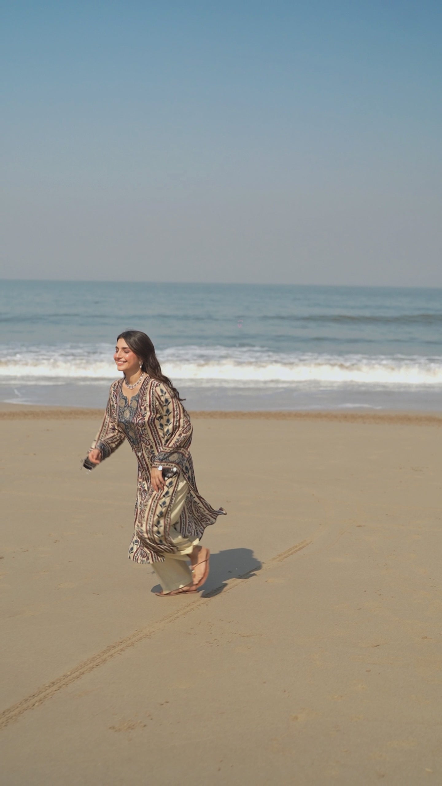 Mehar Ivory Kalamkari Floral Yoke Kurta Set