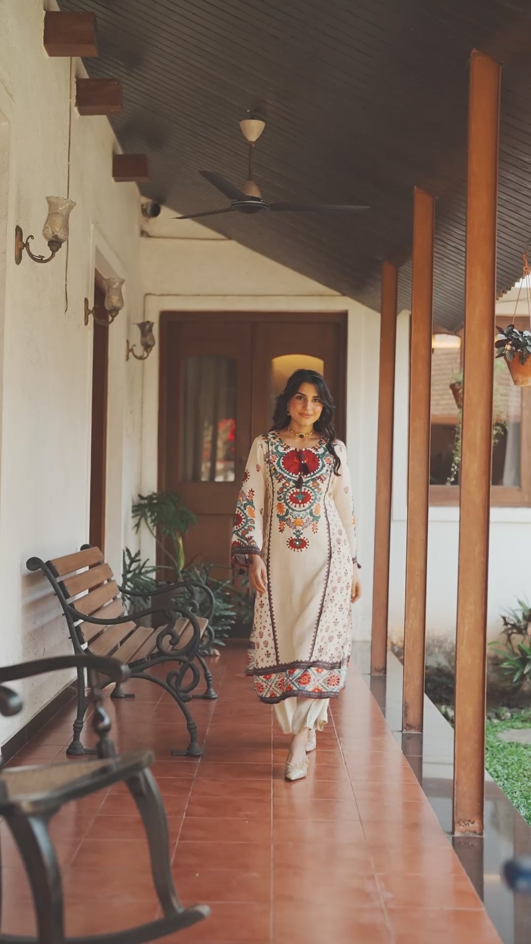 Rang Mahal Off White Muslin  Kurta Set