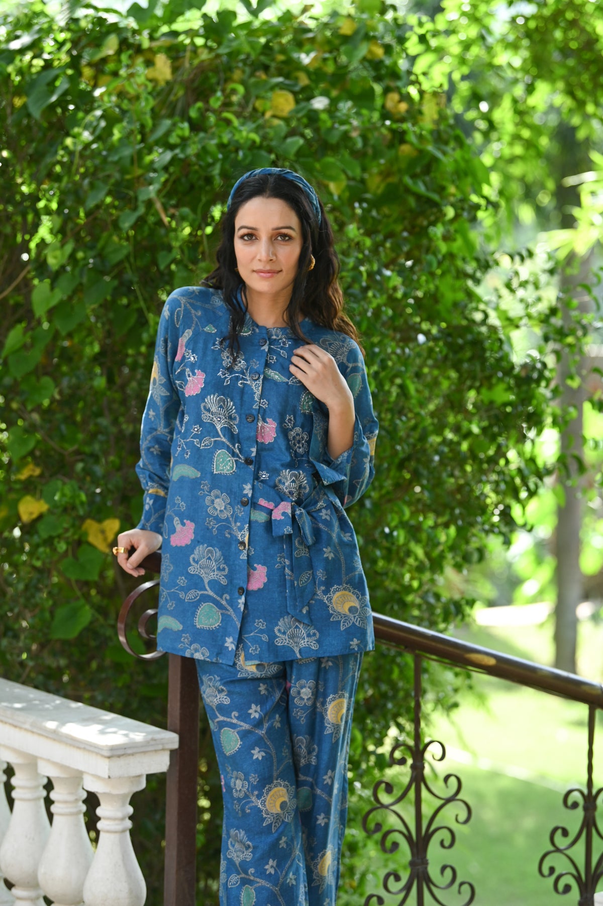 Fiesty Blue Co-ord Muslin Set