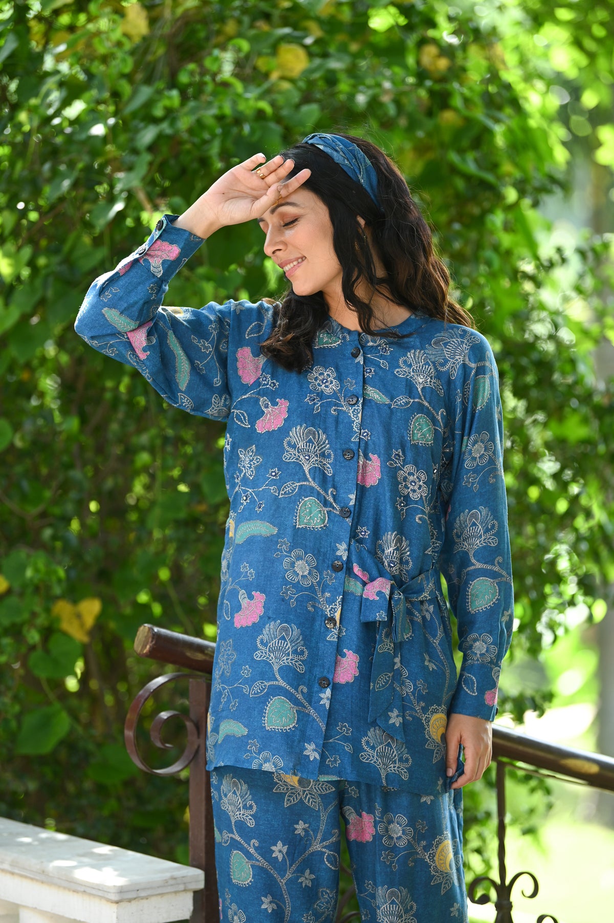 Fiesty Blue Co-ord Muslin Set