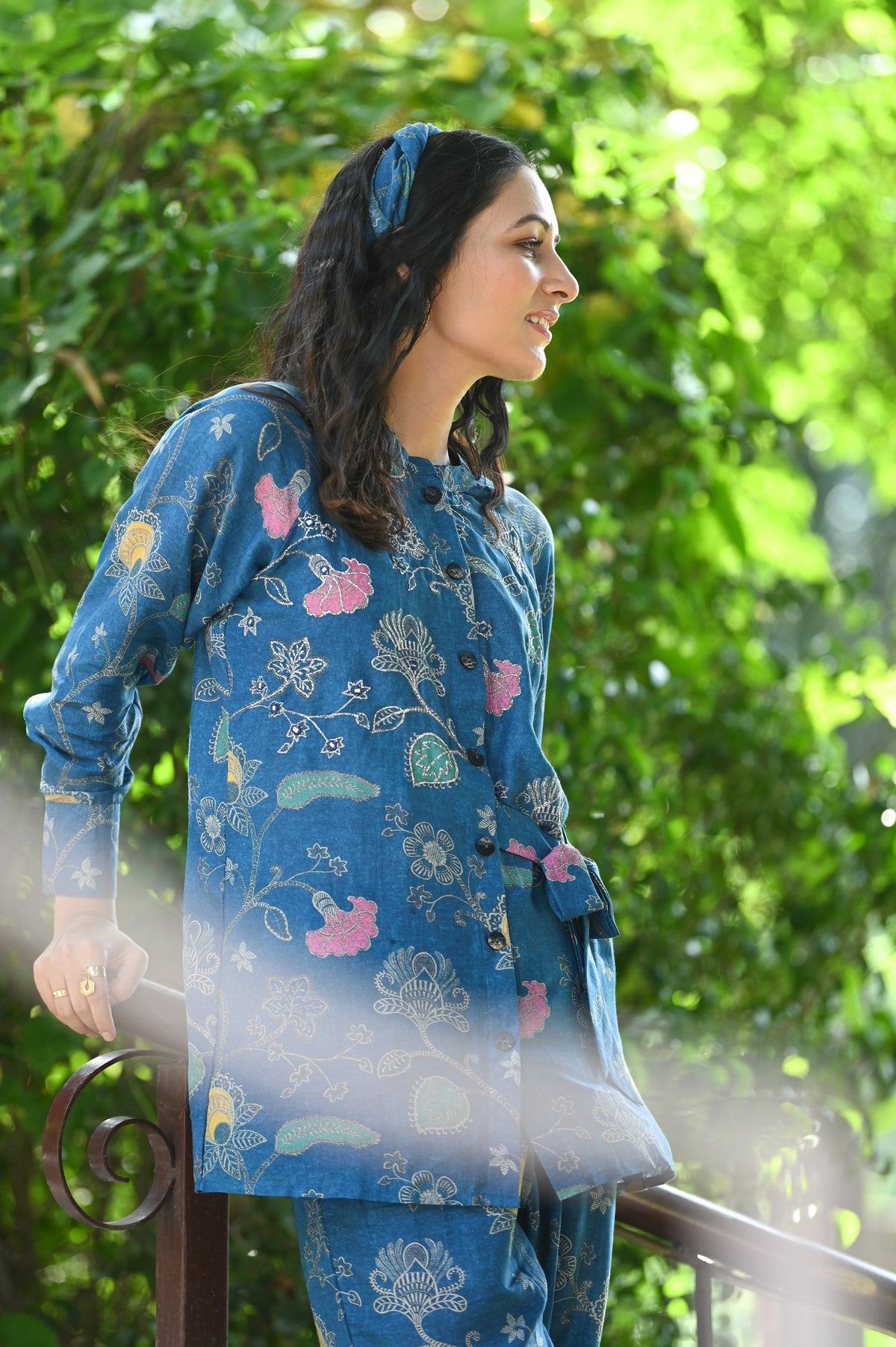 Fiesty Blue Co-ord Muslin Set