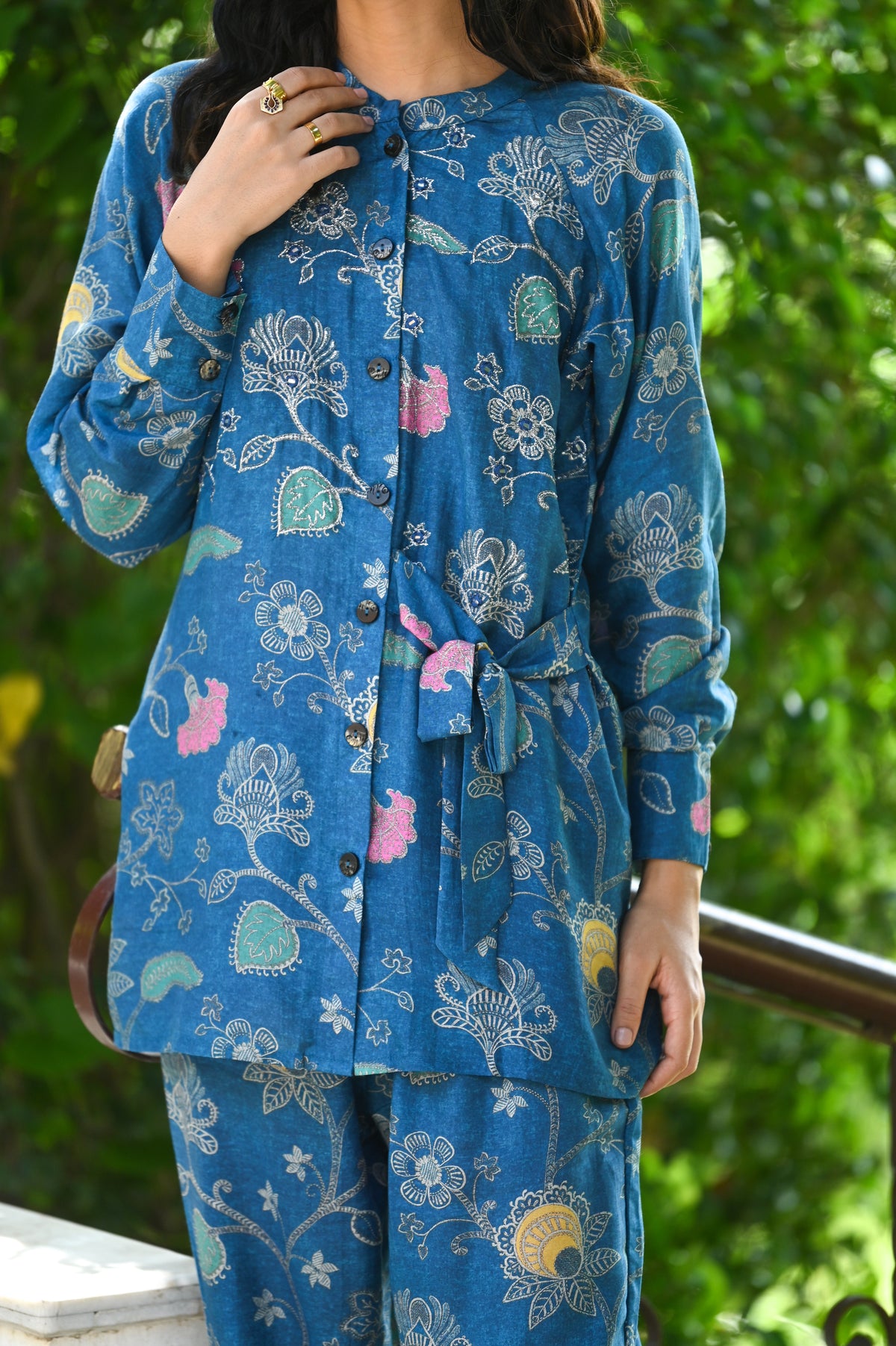 Fiesty Blue Co-ord Muslin Set