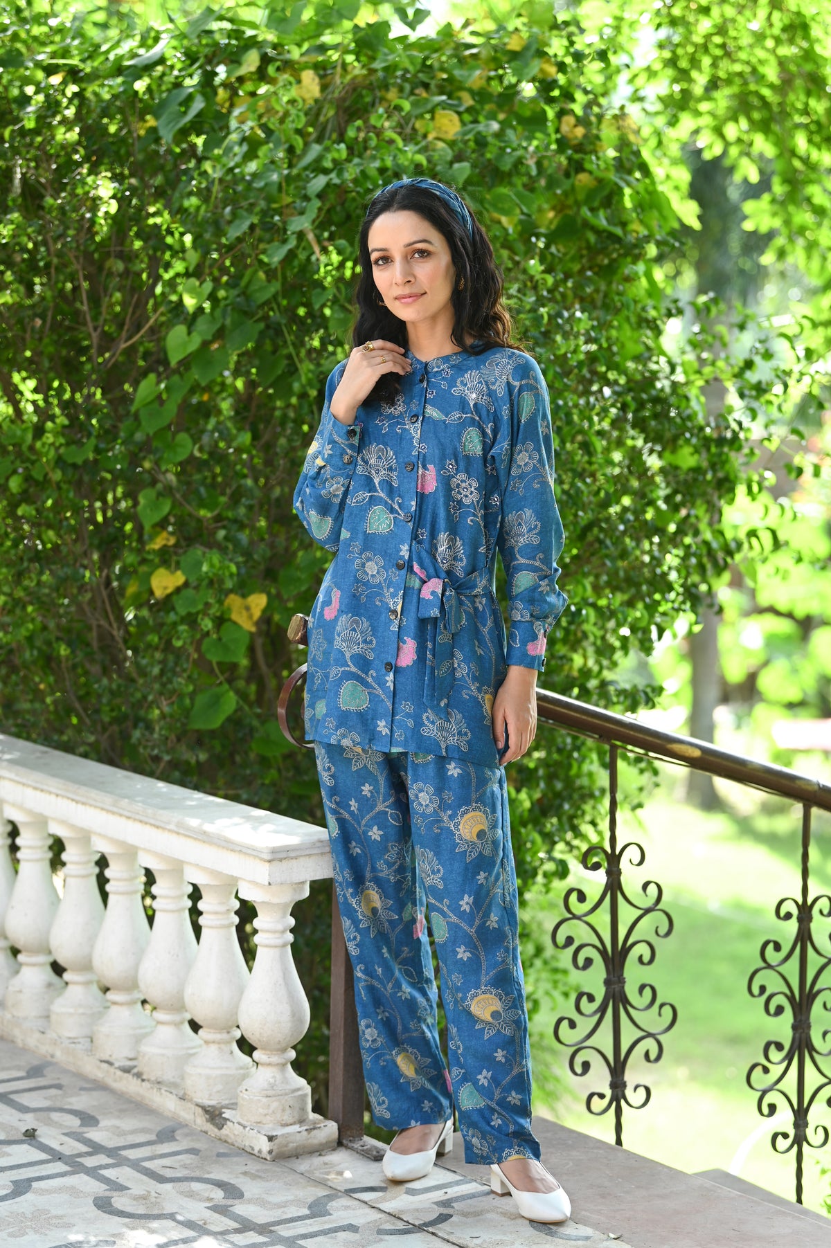 Fiesty Blue Co-ord Muslin Set
